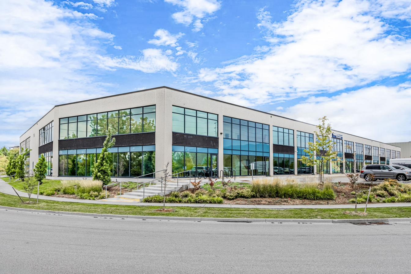 Building exterior, daytime.